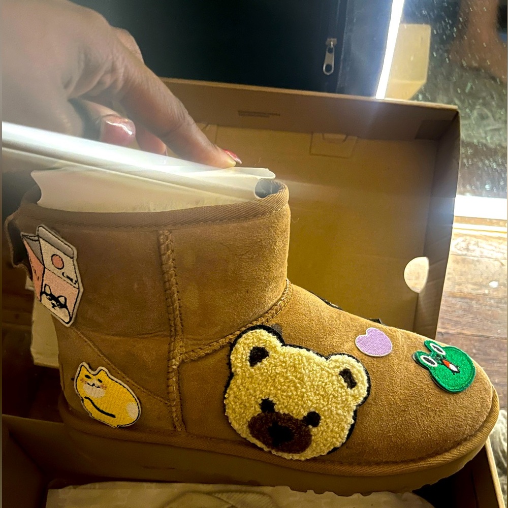 Custom Made Authentic Ugg Mini Winter Boot,Chestn… - image 1